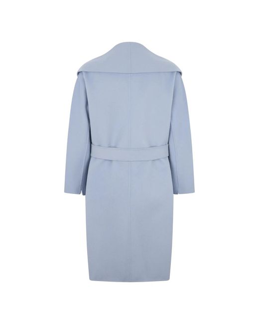 Max Mara Belted Coats in het Blue