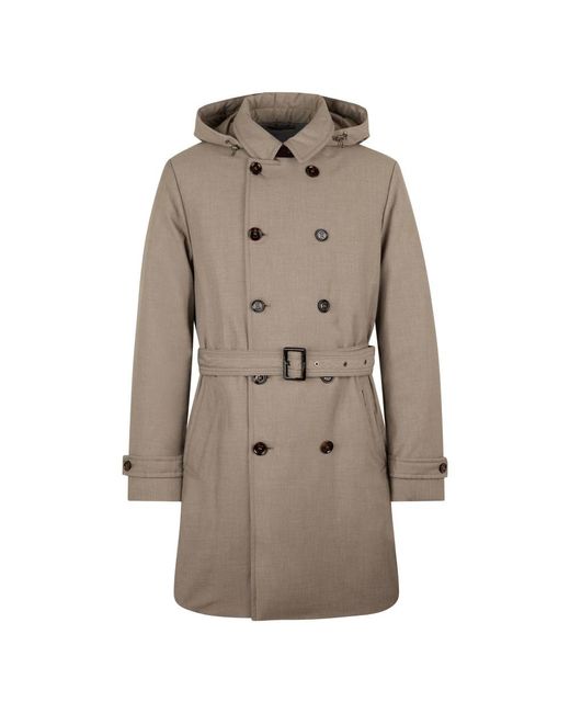 Moorer Natural Double-Breasted Coats for men