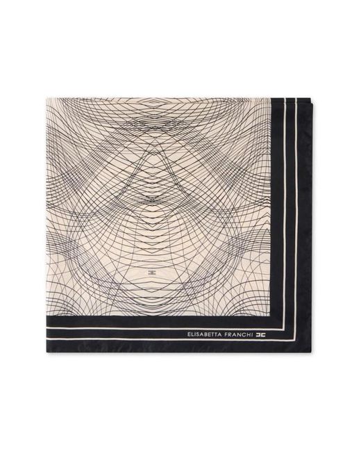 Elisabetta Franchi Natural Silky Scarves