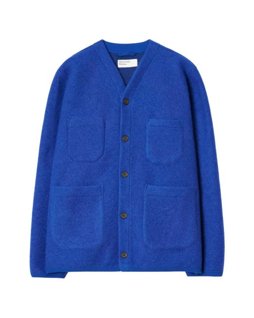 Cardigans Universal Works de hombre de color Blue