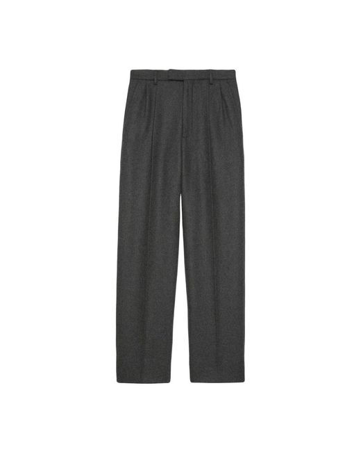 Gucci Gray Straight Trousers for men