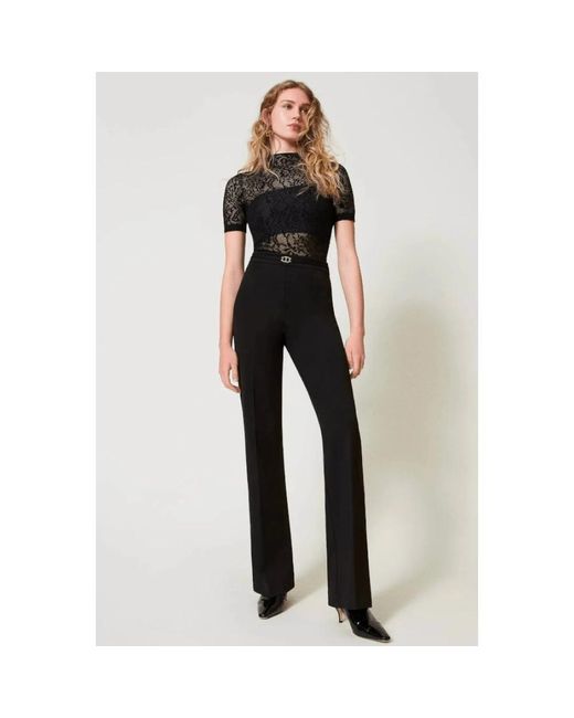 Twinset Blue Wide Trousers