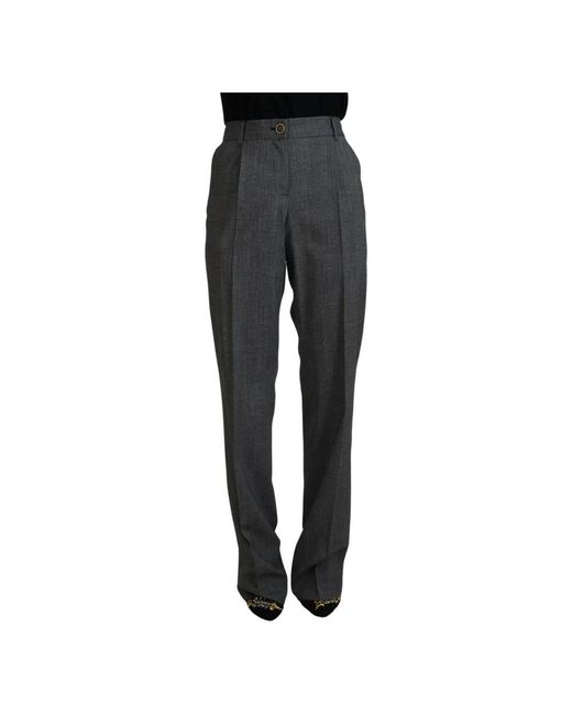 Dolce & Gabbana Gray Slim-Fit Trousers
