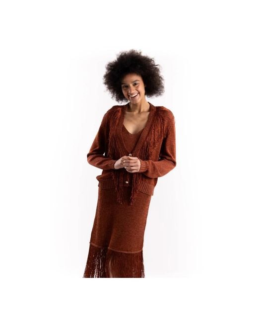Cardigans Akep en coloris Brown