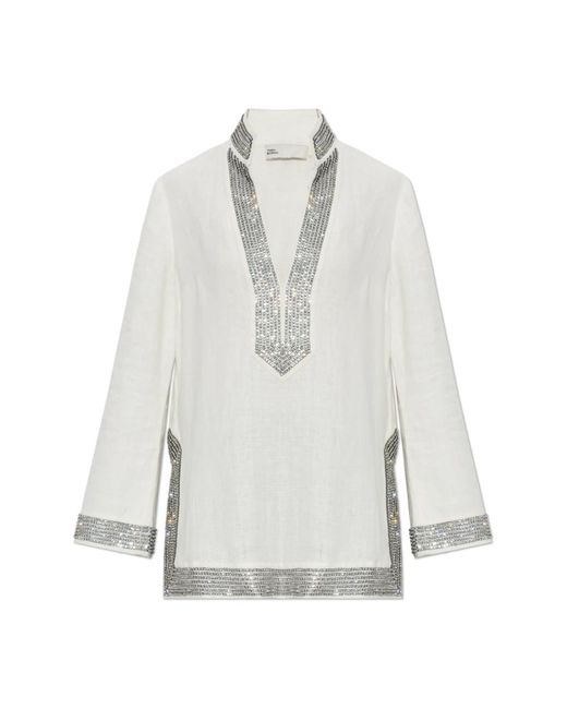 Tunics Tory Burch de color White