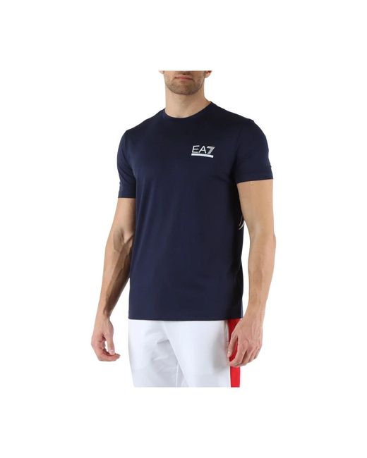 EA7 Blue T-Shirts for men