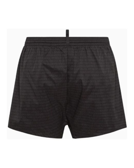 DSquared² Black Beachwear for men
