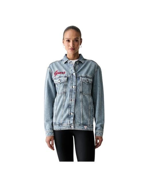 Guess Klaudyn Denim Jacket in het Blue