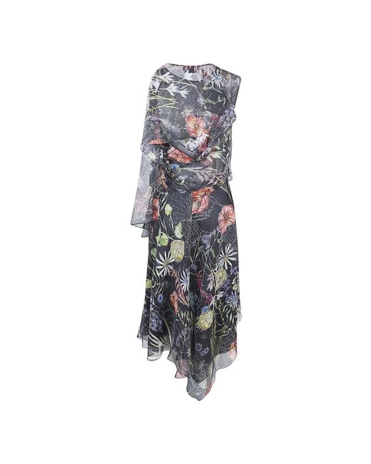 McQueen Gray Maxi Dresses