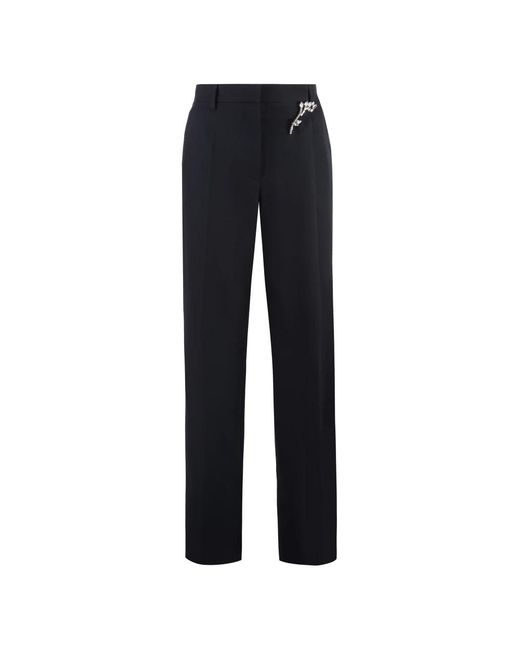 Prada Blue Straight Trousers for men