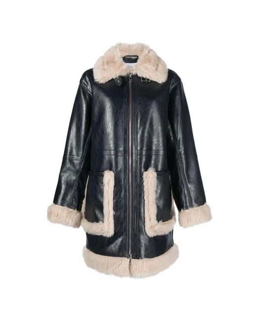 Single-Breasted Coats Stand Studio en coloris Black