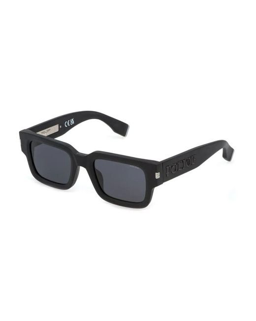 Police Black Stylische Sonnenbrille Mit Dunklen Gläsern