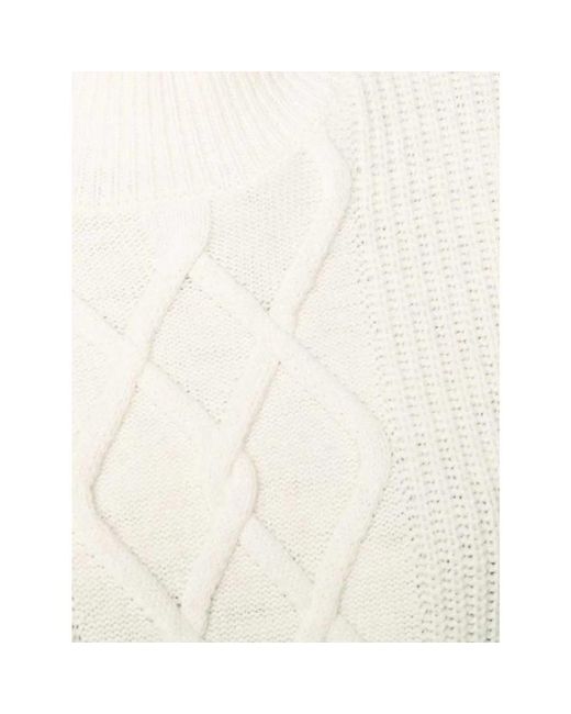Calvin Klein White Round-Neck Knitwear