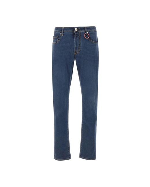 Tramarossa Blue Straight Jeans for men