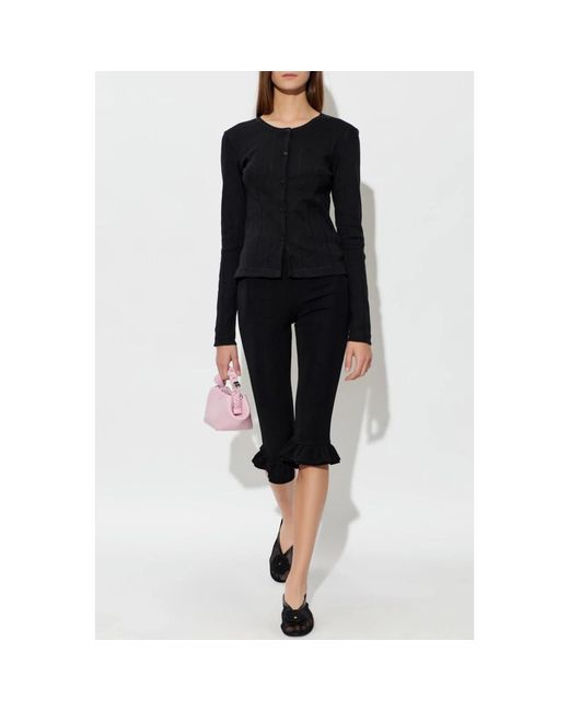 Cardigans Ganni de color Black