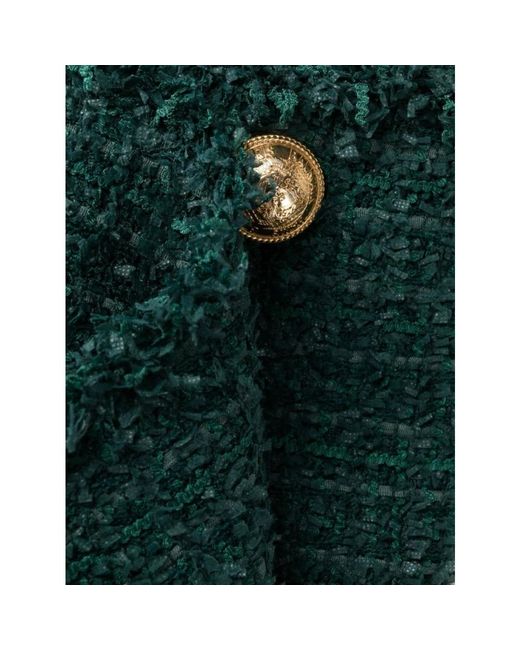 Balmain Green Short Dresses