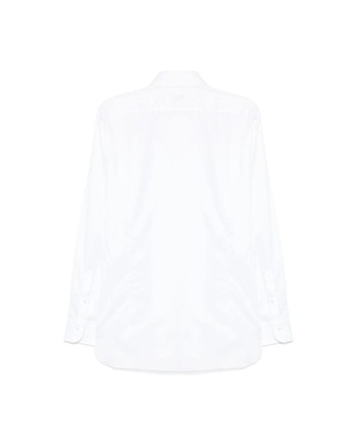 Barba Napoli White Formal Shirts for men