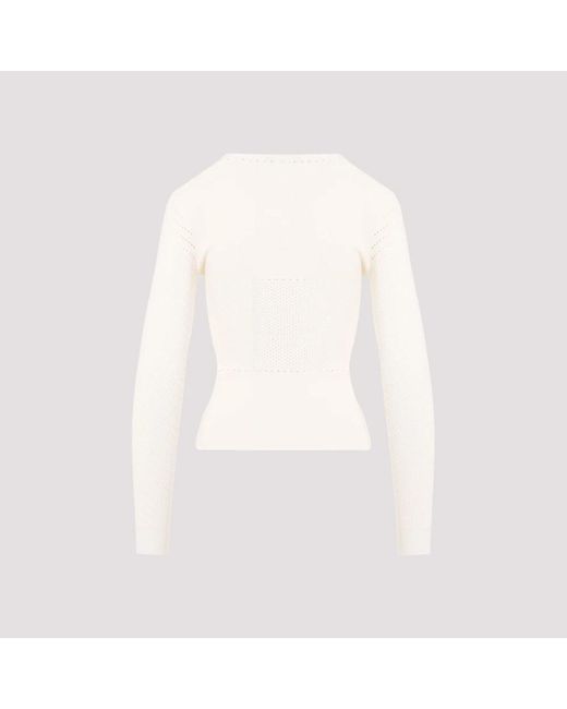 Knitwear > round-neck knitwear Max Mara en coloris White