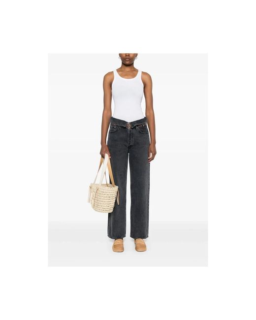 Agolde Jeans ,Grijs ,Stijlvolle Jeans Zyr in het Gray