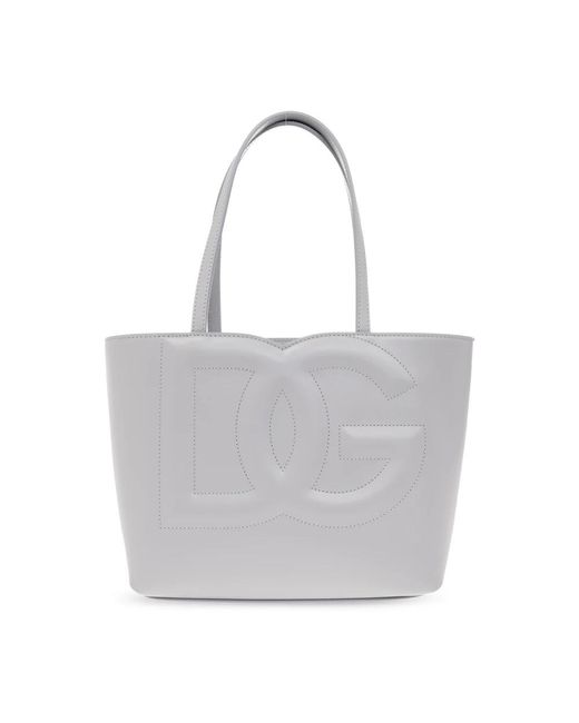 Dolce & Gabbana Gray Shoulder Bags
