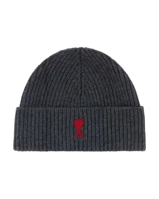 AMI Blue Beanies for men