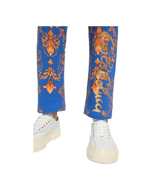 carlo colucci Blue Straight Trousers