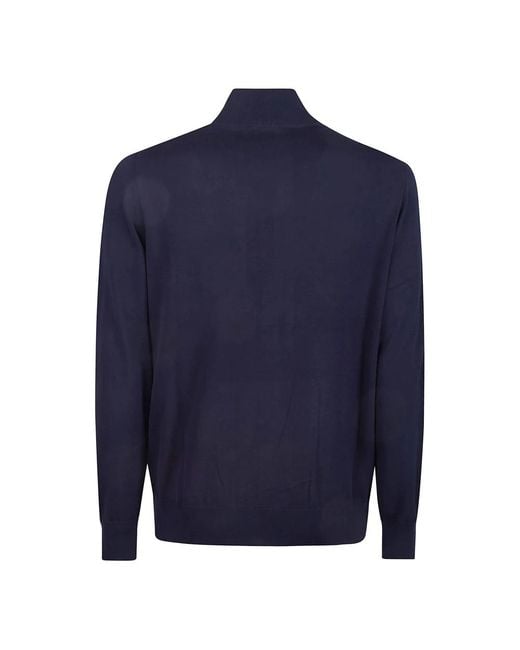 Ballantyne Truien & Vesten ,Blauw ,Stijlvolle Rits Cardigan in het Blue voor heren