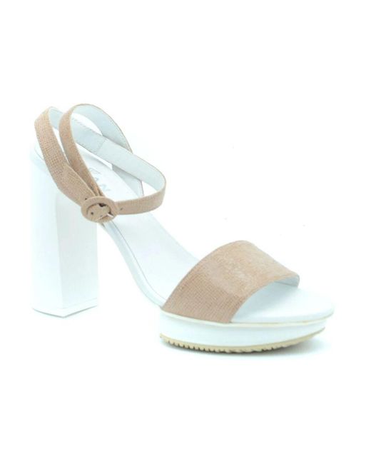 Hogan Metallic High Heel Sandals