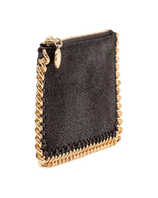 Stella McCartney Black Falabella Kartenetui