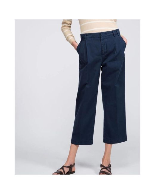 Aspesi Blue Cropped Trousers