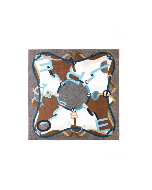 Silky Scarves di Borbonese in Blue