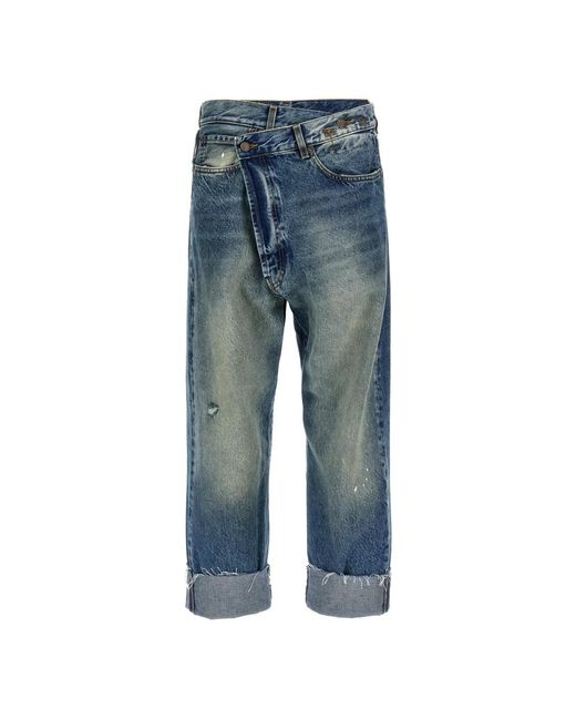 R13 Blue Cropped Jeans