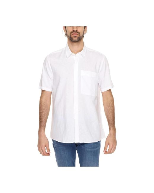Short sleeve camicie di Antony Morato in White da Uomo