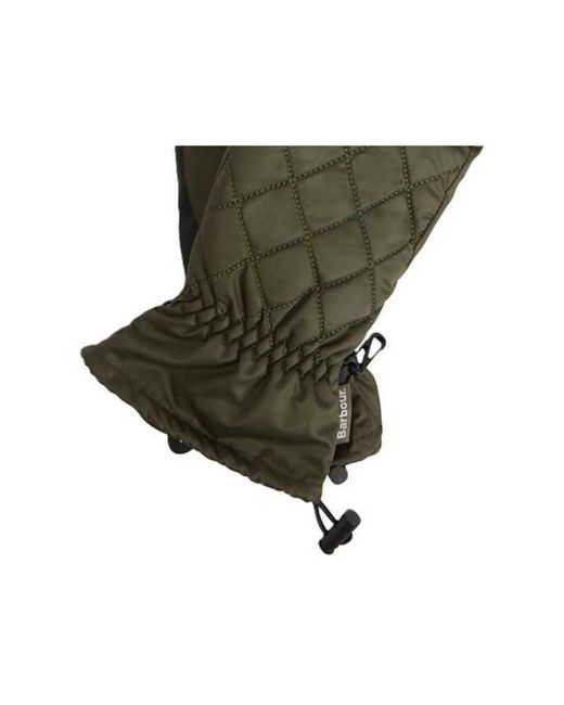 Barbour Green Wasserdichte Gesteppte Handschuhe