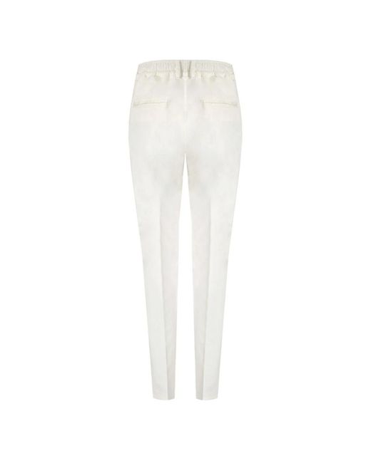 Trousers > slim-fit trousers Cruna en coloris White