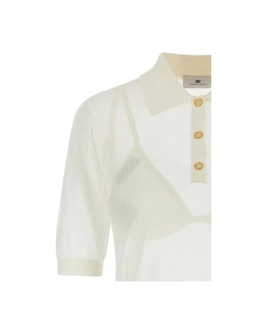 Elisabetta Franchi White Light Jackets