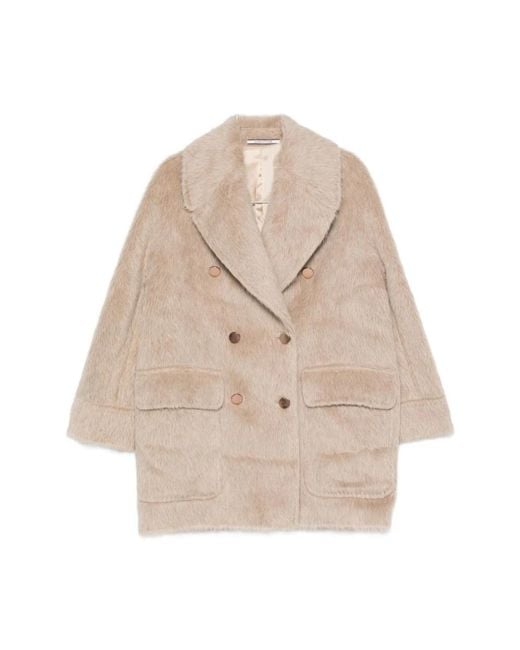 Tagliatore Natural Double-Breasted Coats