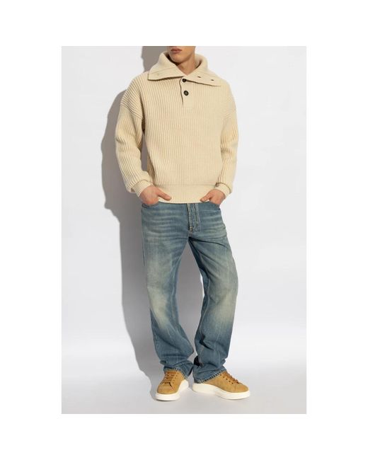 McQueen Blue Straight Fit Jeans for men