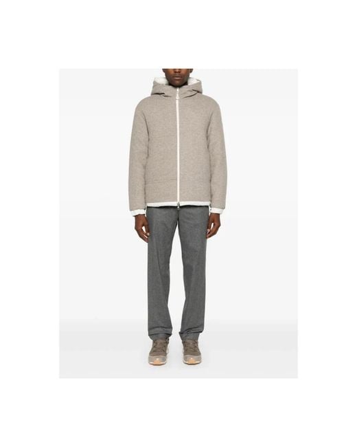 Moncler Gray Straight Trousers for men