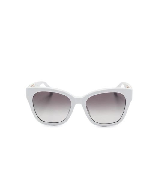 Linda Farrow White Sunglasses