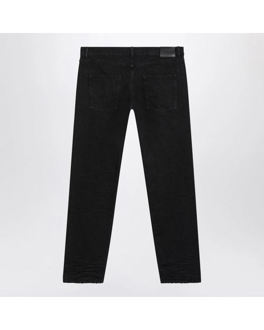 Saint Laurent Black Straight Fit Jeans for men