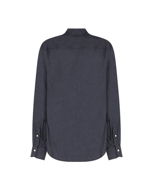 Kiton Blue Denim Shirts for men