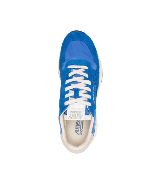 Autry Blaue reelwind sneakers mit grauen und weißen akzenten in Blue für Herren