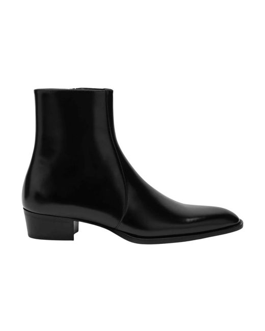 Saint Laurent Black Ankle Boots for men