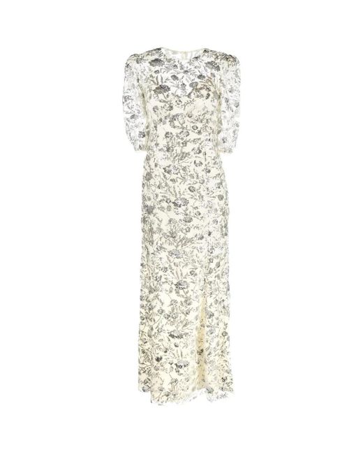 Maxi Dresses Self-Portrait en coloris Natural