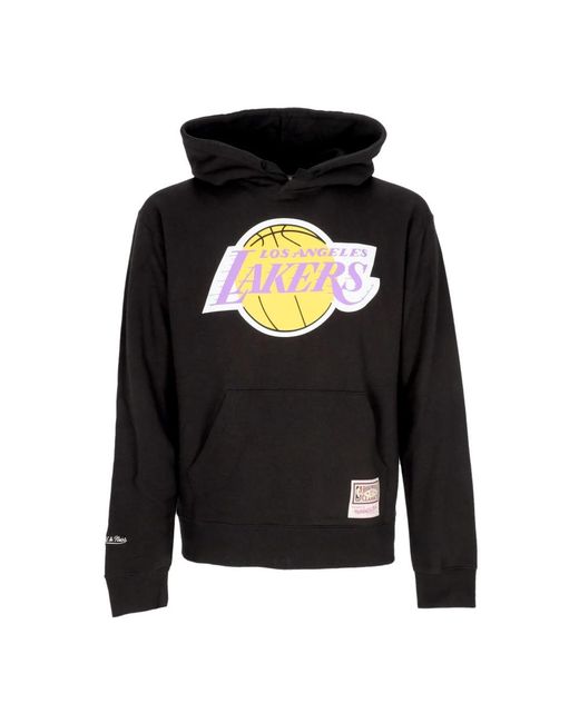 Mitchell & Ness Hoodies & Sweatvesten ,Zwart ,Katoen Nba Team Logo Hoodie Zwart in het Black voor heren