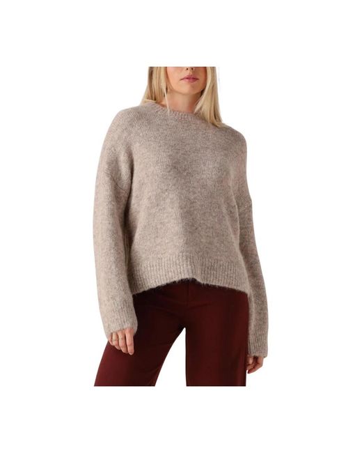 Object Truien & Vesten ,Polyester Gebreide Pullover Voor Vrouwen in het Brown
