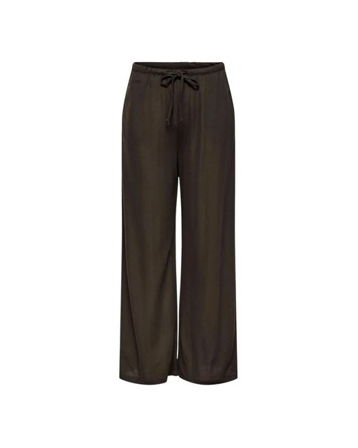 Jacqueline De Yong Brown Wide Trousers