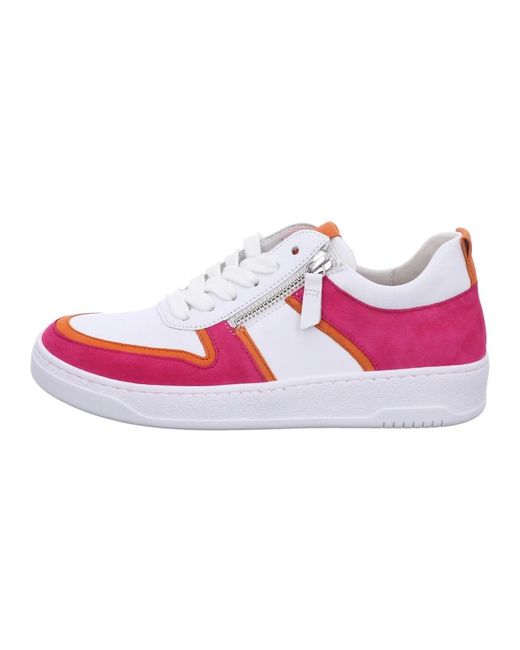 Gabor Pink Schnürschuhe Für Damen