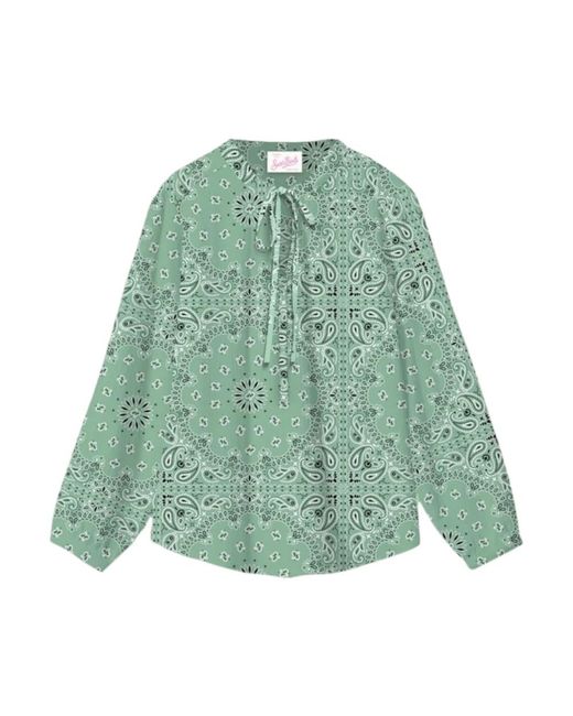 Mc2 Saint Barth Green Blouses